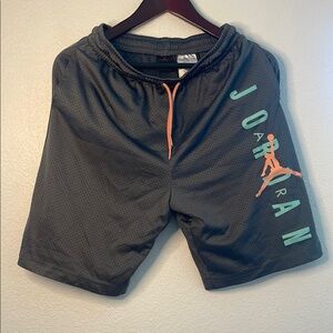 Jordan Gray Athletic Shorts with Elastic Waistband Kids XL